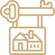 key symbol with real estate sign
