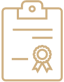 document clipboard with certification seal
